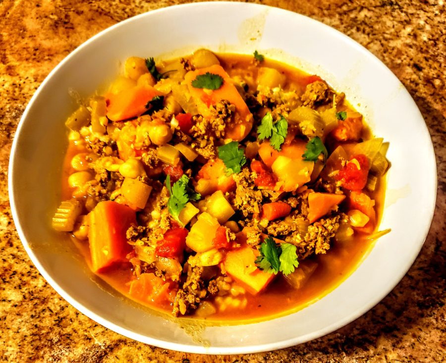 Moroccan Lamb Stew Plated
