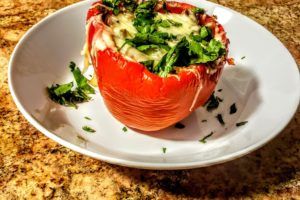 Indian Stuffed Peppers Plated