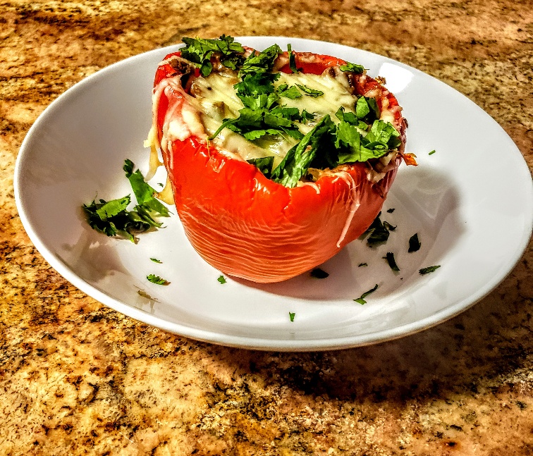 Indian Stuffed Peppers Plated