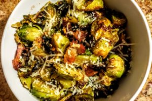 Roasted Brussels Sprouts Plated
