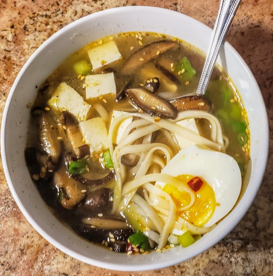 Shiitake Miso Soup Plated