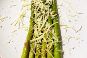 Simple Roasted Asparagus Plated