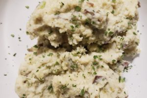 Instant Pot Mashed Potatoes Plated