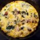 Cast Iron Frittata with Spinach, Mushrooms, and Artichokes