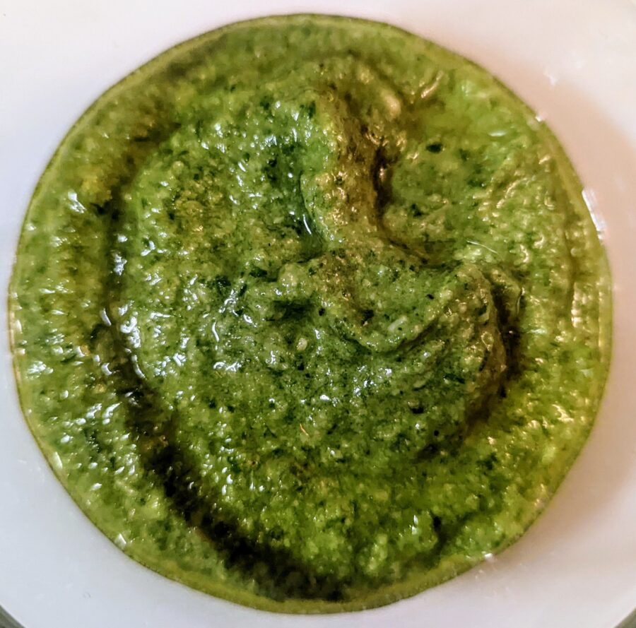 Quick and Easy Basil Pesto Plated