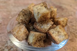 Easy Homemade Croutons Finished
