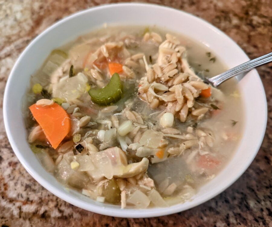 Chicken and Risoni Soup - Use Up Leftover Rotisserie! - Flavor Bible