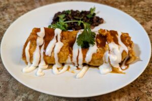 Easy Beef Enchiladas Plated