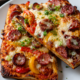Cajun Andouille Flatbread with Homemade Cajun Tomato Sauce
